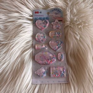 Sanrio Cinnamoroll 3D Stickers - Pink and Blue